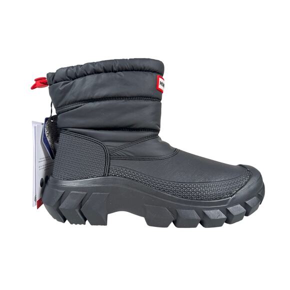 Hunter Shoes - Hunter Intrepid Short Snow Boots Womens 7 Black Waterproof Insulated Pull On